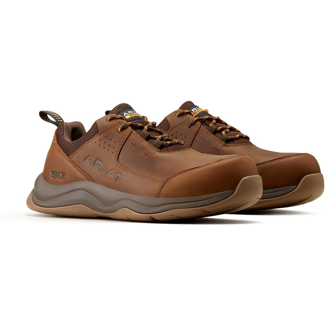 Ariat Working Mile SD Composite-Toe Work Boot Distressed Brown Profile