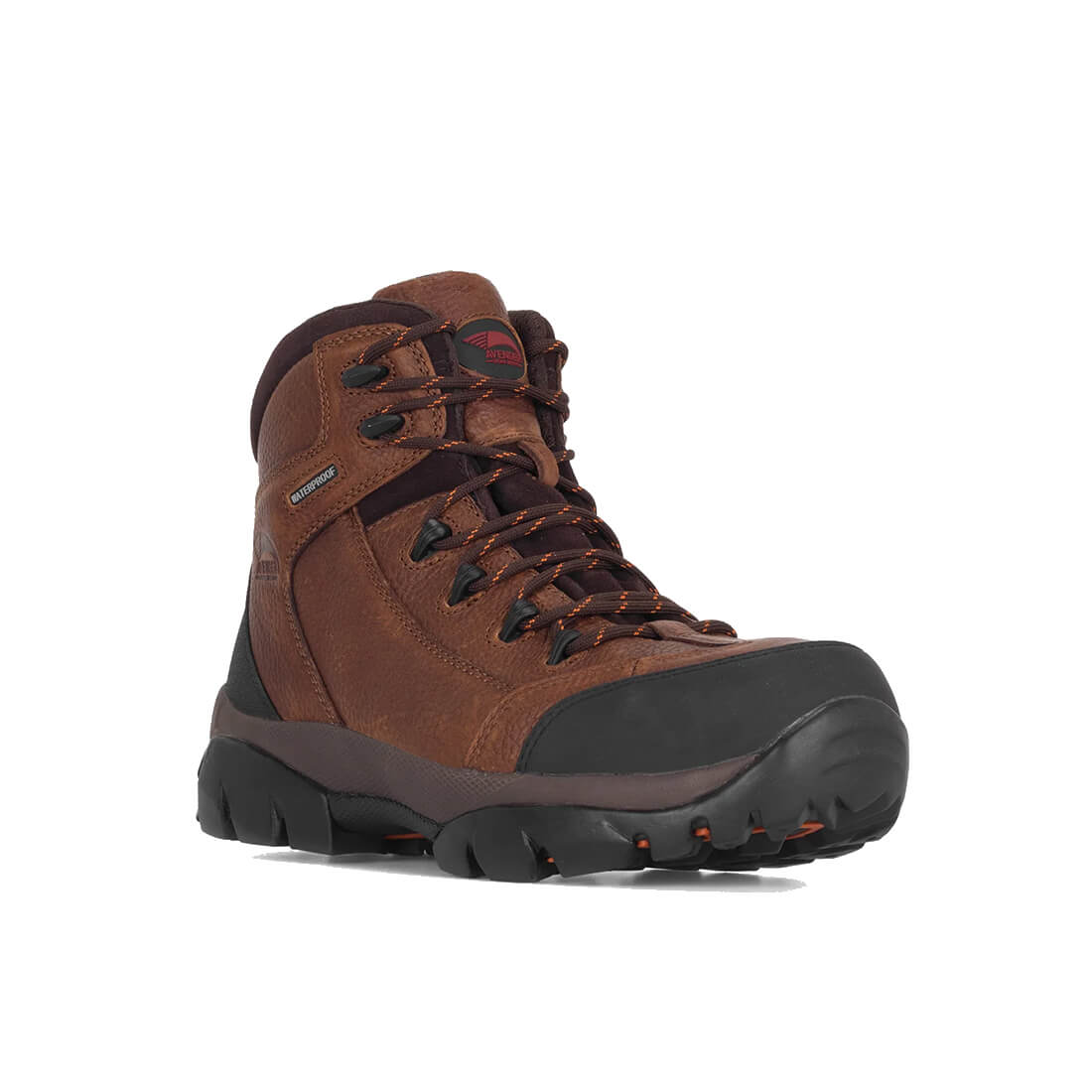 Avenger 6" Waterproof Composite Toe Work Boots – Brown A7244 Front Image