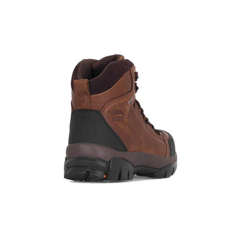 Avenger 6" Waterproof Composite Toe Work Boots – Brown A7244 Heel Image