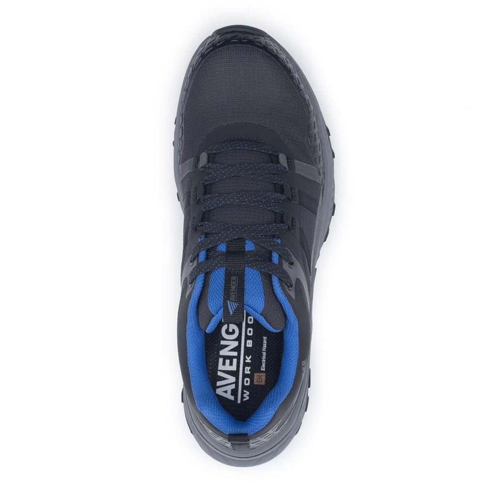Avenger Aero Trail Composite Toe Work Shoes – Black/Blue A1220