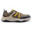 Avenger Aero Trail Composite Toe Work Shoes – Olive/Yellow Profile View