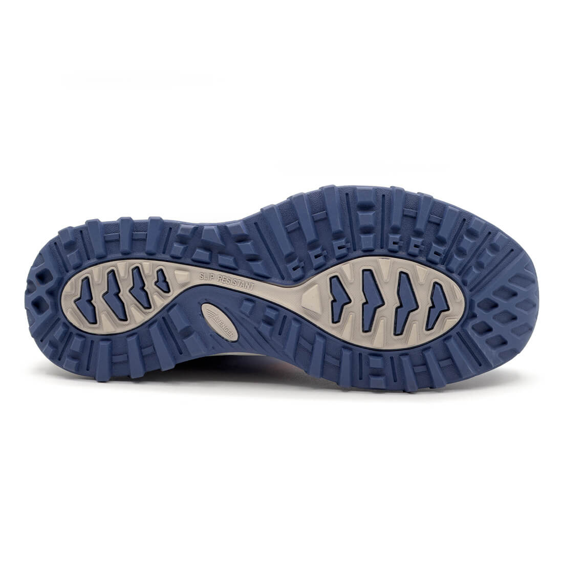 Avenger Aero Trail Mid Women's Waterproof Composite-Toe Work Boot Light Blue A8813 Sole Image