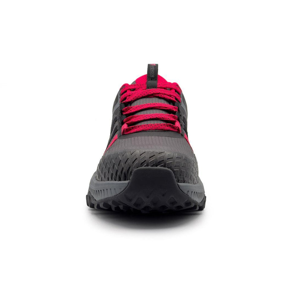 Avenger Aero Trail Women’s Composite Toe Work Shoes – Grey/Magenta A1250 Front Image