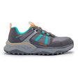 Avenger Aero Trail Women’s Composite Toe Work Shoes – Grey/Teal Profile View