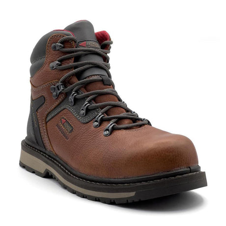 Avenger Blacksmith 6" Waterproof Aluminum Toe Work Boots – Med Brown A8815 Medial Image