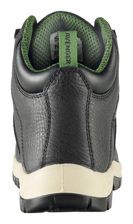 Avenger Breaker 6" Waterproof Puncture Resistant Composite Toe Work Boots – Black A7282 Heel Image