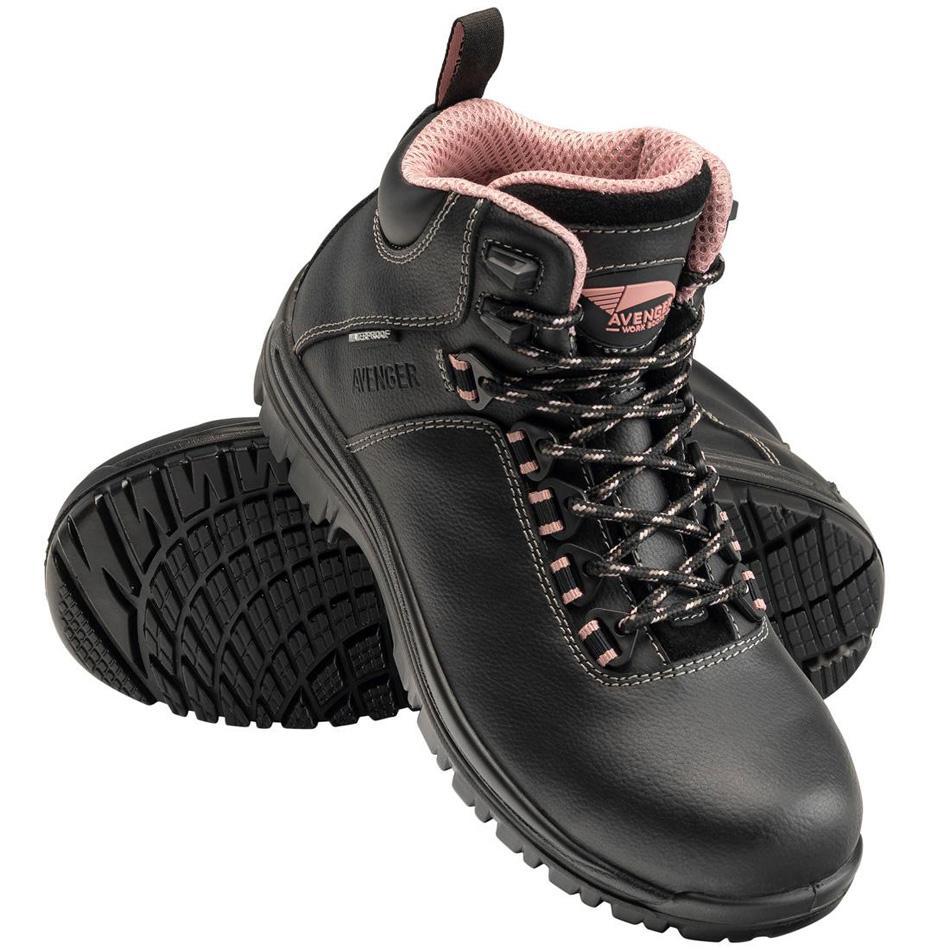 Avenger Breaker Women’s Puncture Resistant Comp-Toe Work Boots – Black A7287