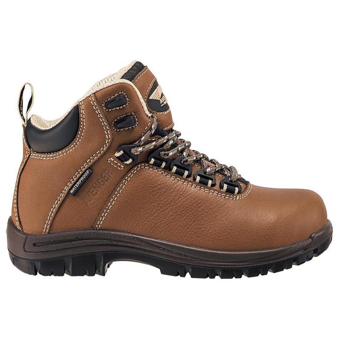 Avenger Breaker Women’s 6" Waterproof Puncture Resistant Composite Toe Work Boots – Brown Profile View