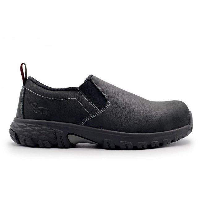 Avenger Flight Composite Toe SD10 Work Shoes – Black Profile View
