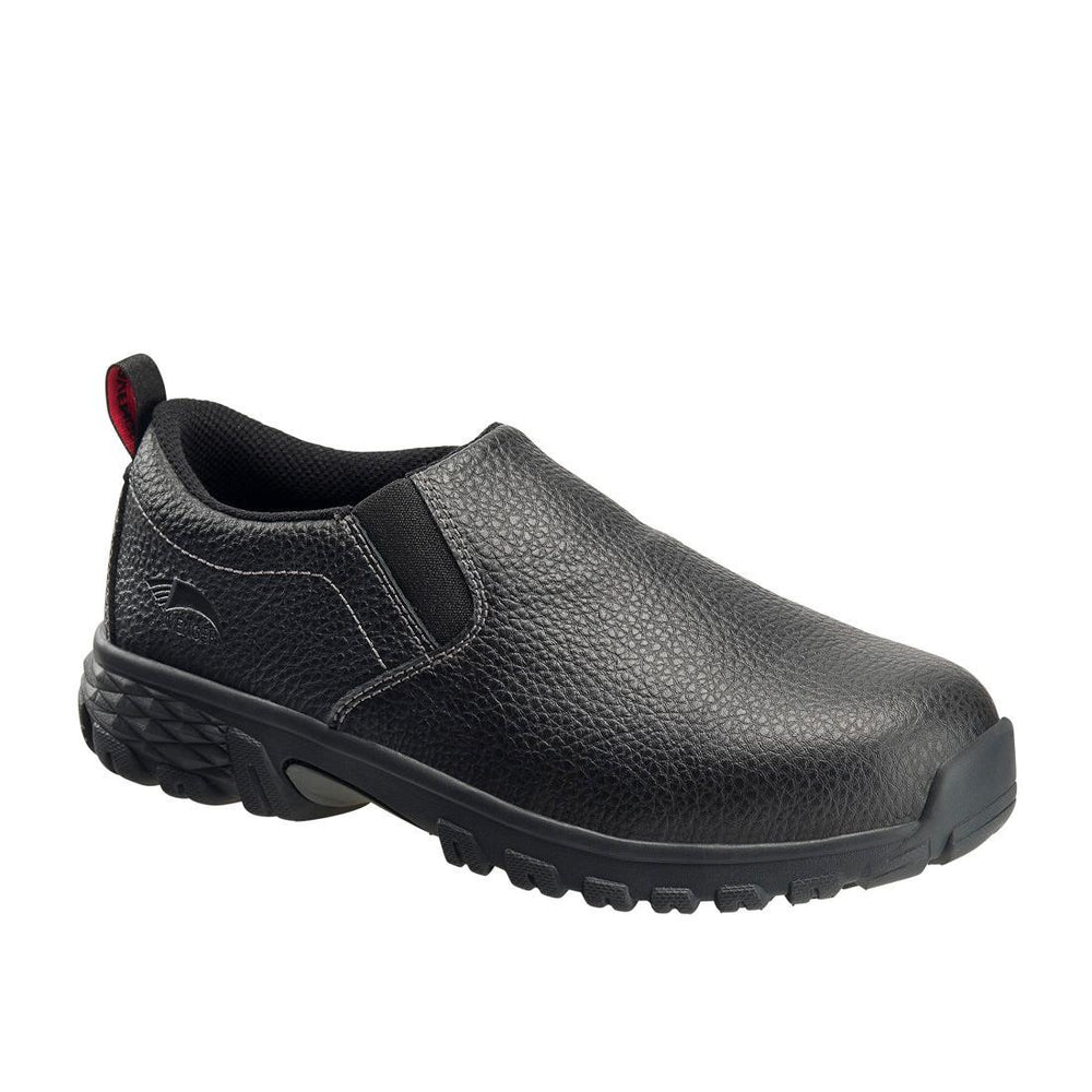 Avenger Flight SD10 Alloy Toe Slip-On Work Shoes – Black A7001 Medial Image