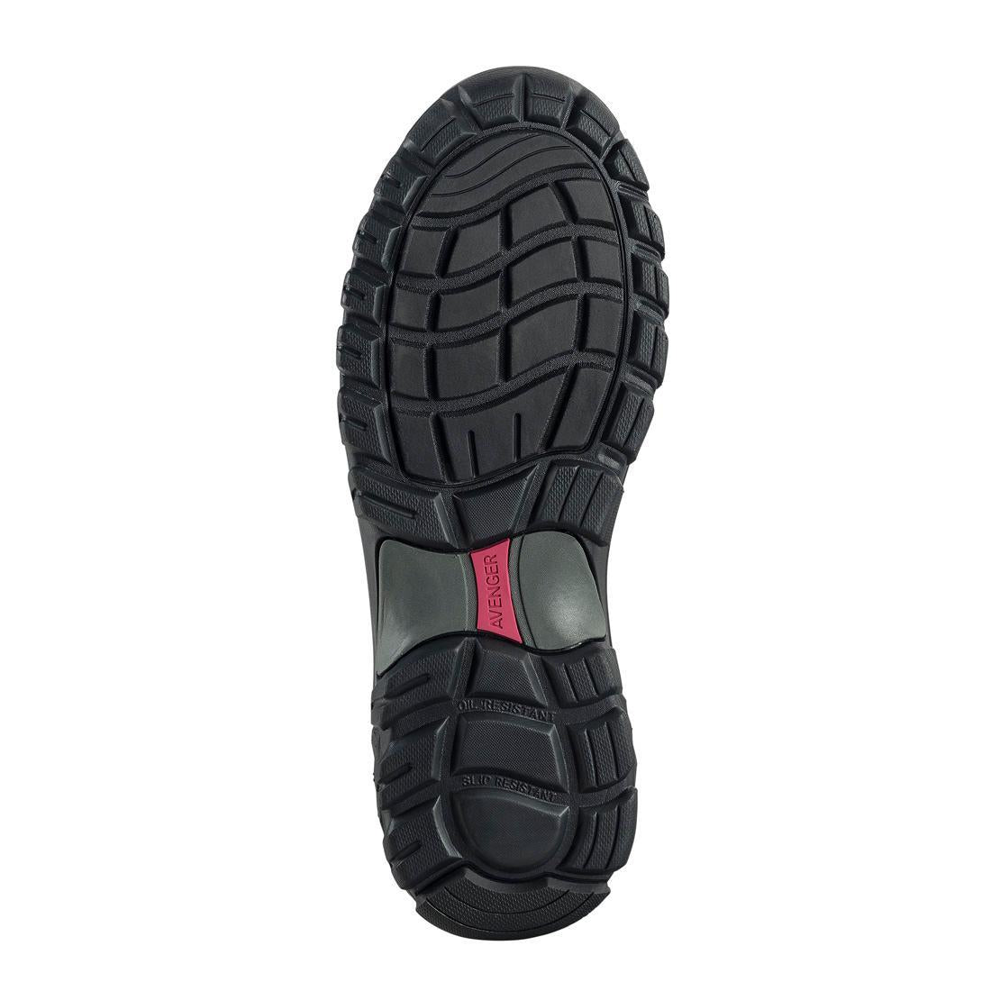 Avenger Flight SD10 Alloy Toe Slip-On Work Shoes – Black A7001 Sole Image