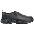 Avenger Flight SD10 Alloy Toe Slip-On Work Shoes – Black Profile View
