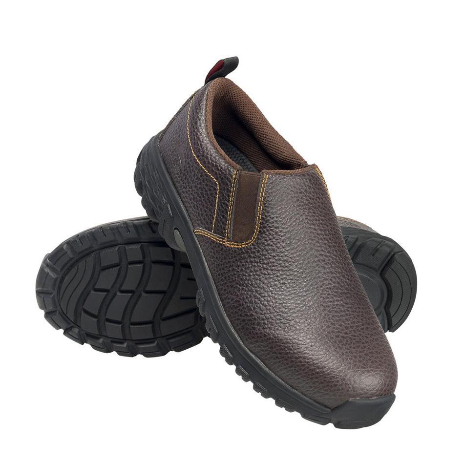Avenger Flight SD10 Alloy Toe Slip-On Work Shoes – Brown A7000