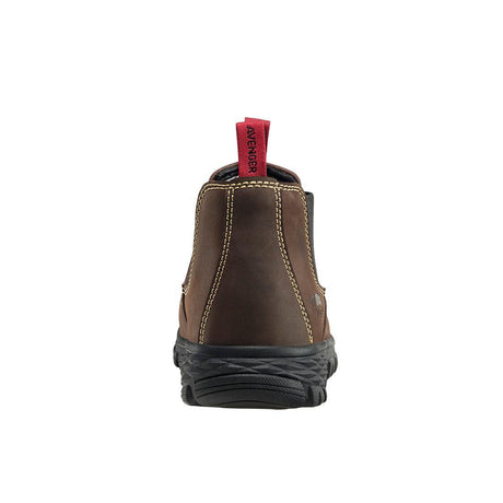 Avenger Flight Women’s SD10 Alloy Toe Romeo Work Shoe – Brown A7160 Heel Image