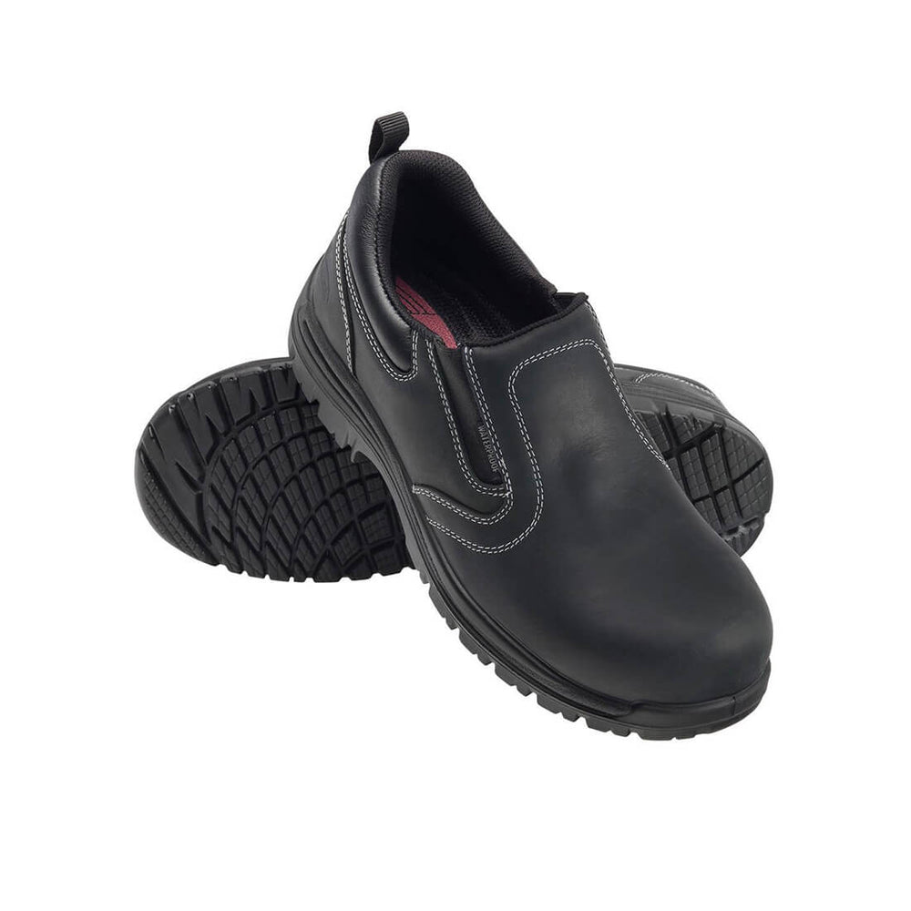 Avenger Foreman Waterproof Composite Toe Slip On Work Shoes – Black Display Image