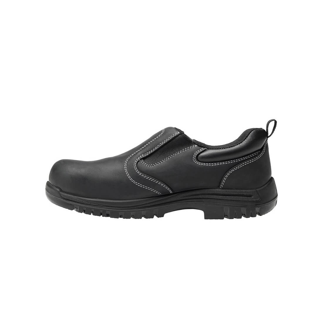 Avenger Foreman Waterproof Composite Toe Slip On Work Shoes – Black Side Image