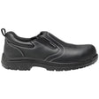 Avenger Foreman Waterproof Composite Toe Slip On Work Shoes – Black Profile View