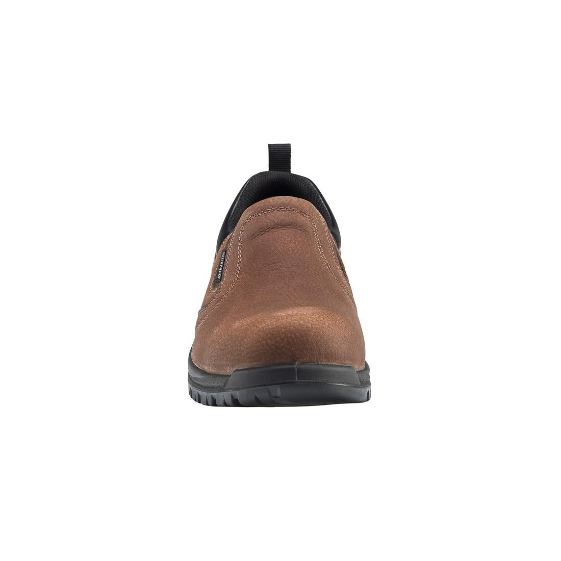 Avenger Foreman Waterproof Composite Toe Slip On Work Shoes – Brown A7108 Front Image