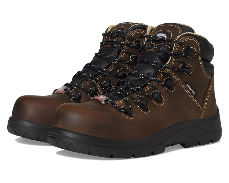 Avenger Framer Women’s Puncture Resistant Composite Toe Work Boots – Brown A7126 Front Image