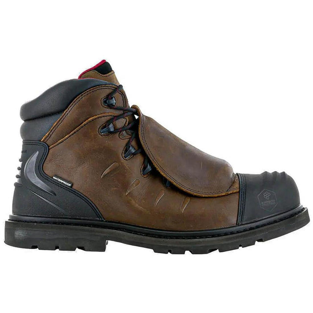 Avenger Hammer Waterproof Met Guard Carbon Toe 6" Work Boot – Chocolate Brown Profile View