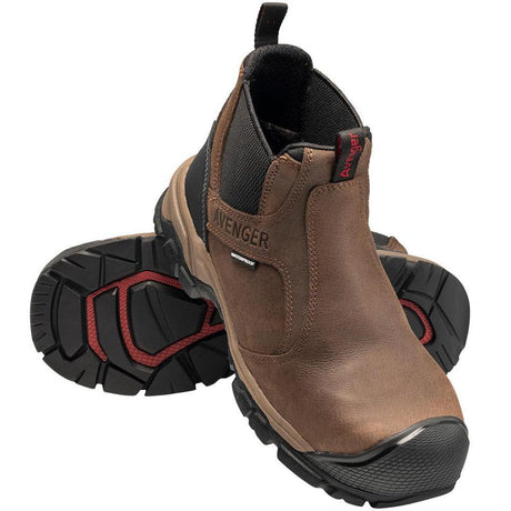 Avenger Ripsaw Puncture Resistant Alloy Toe Chelsea Work Boot – Brown A7340