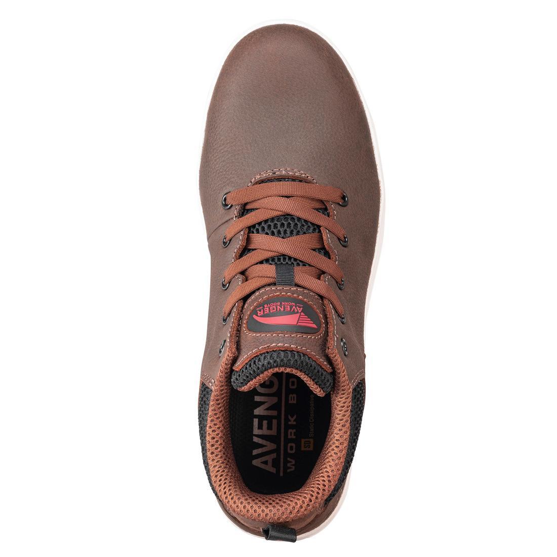 Avenger Swarm Aluminum Toe SD10 Work Shoes – Brown A712