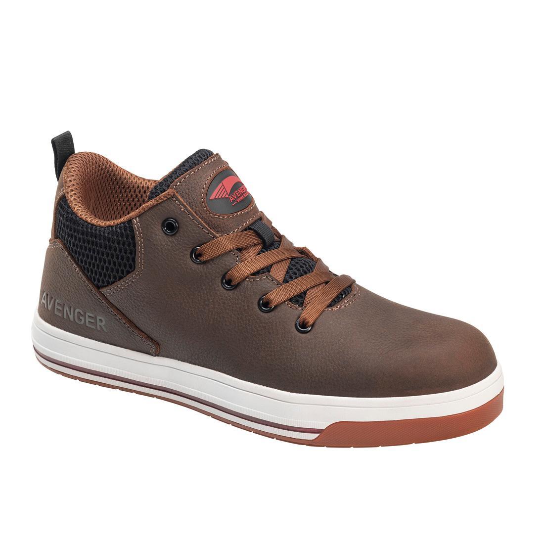 Avenger Swarm Aluminum Toe SD10 Work Shoes – Brown A712 Profile Image