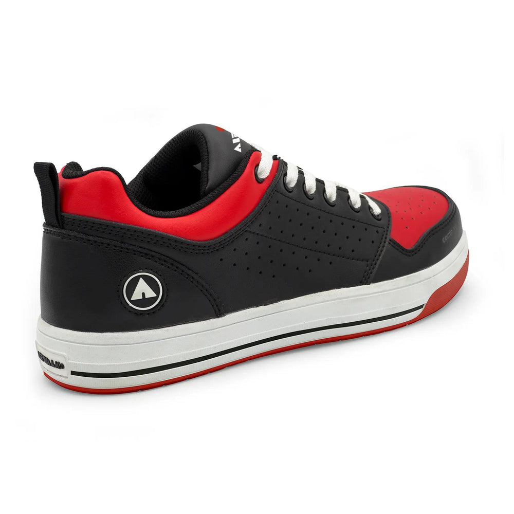 Airwalk Arena Women’s Composite Toe Work Shoes – Black/Red 5