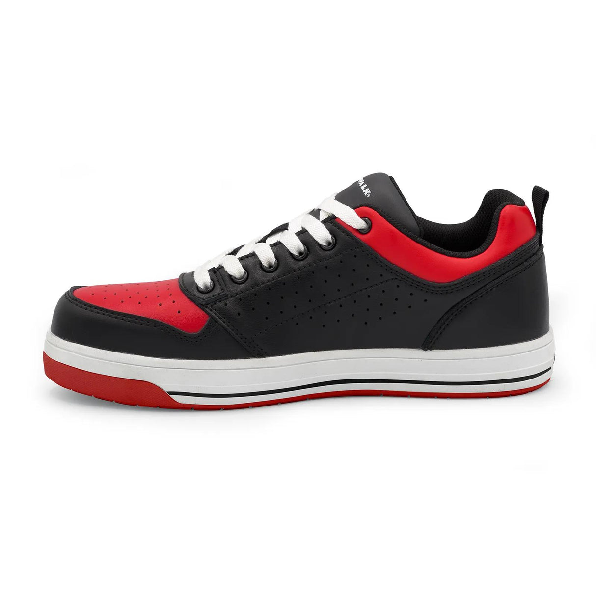 Airwalk Arena Women’s Composite Toe Work Shoes – Black/Red 6