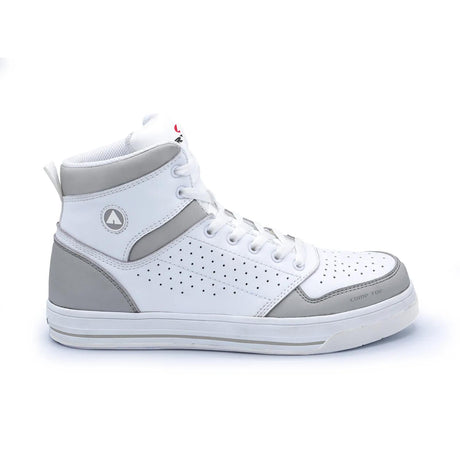 Airwalk Arena Mid Composite Toe Work Shoes – White/Gray 1