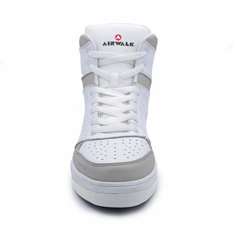 Airwalk Arena Mid Composite Toe Work Shoes – White/Gray 6
