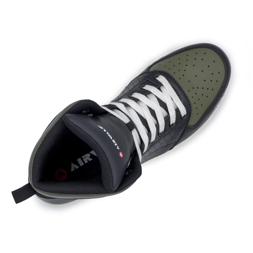 Airwalk Arena Mid Composite Toe Work Shoes – Black/Olive 4