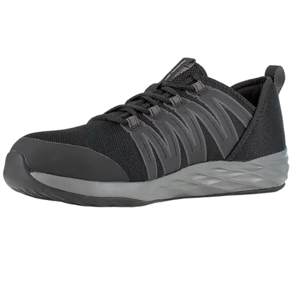Women's Astroride Steel-Toe Athletic Work Shoe Black/Dark Grey