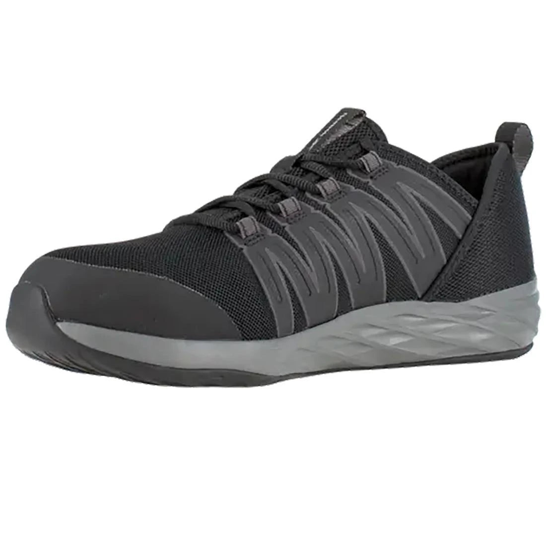 Women's Astroride Steel-Toe Athletic Work Shoe Black/Dark Grey