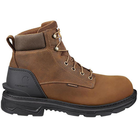 Carhartt 6" Ironwood Waterproof Alloy Toe Work Boot Brown Profile View