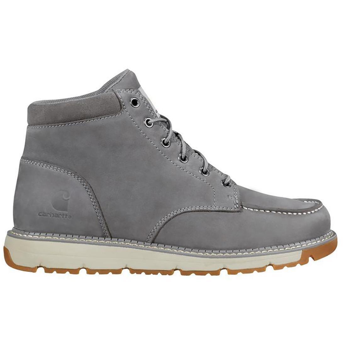 Carhartt 5" Millbrook Moc Toe Wedge Soft Toe Boot Grey Profile View