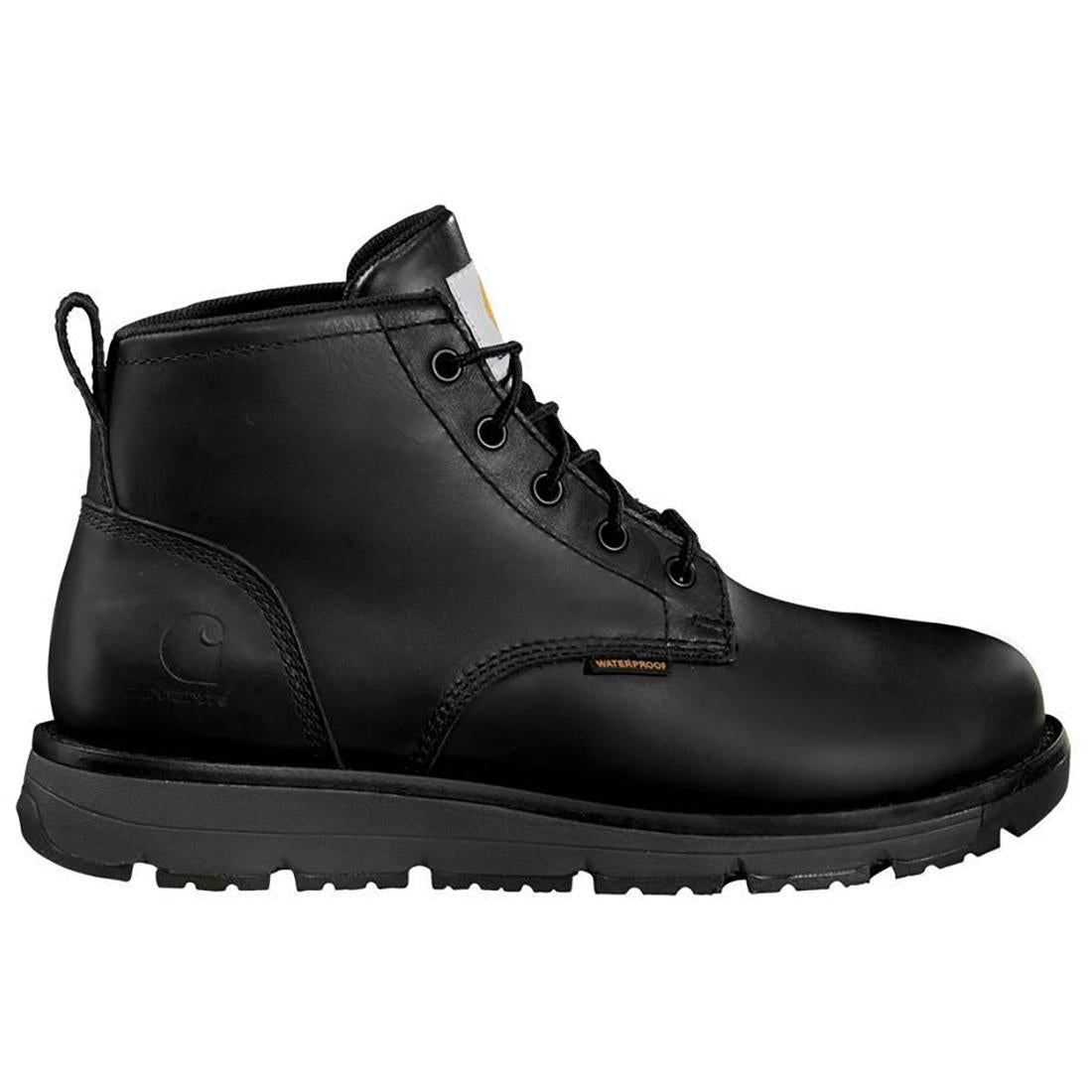 Carhartt 5" Millbrook Waterproof Wedge Steel Toe Work Boot Black Profile View