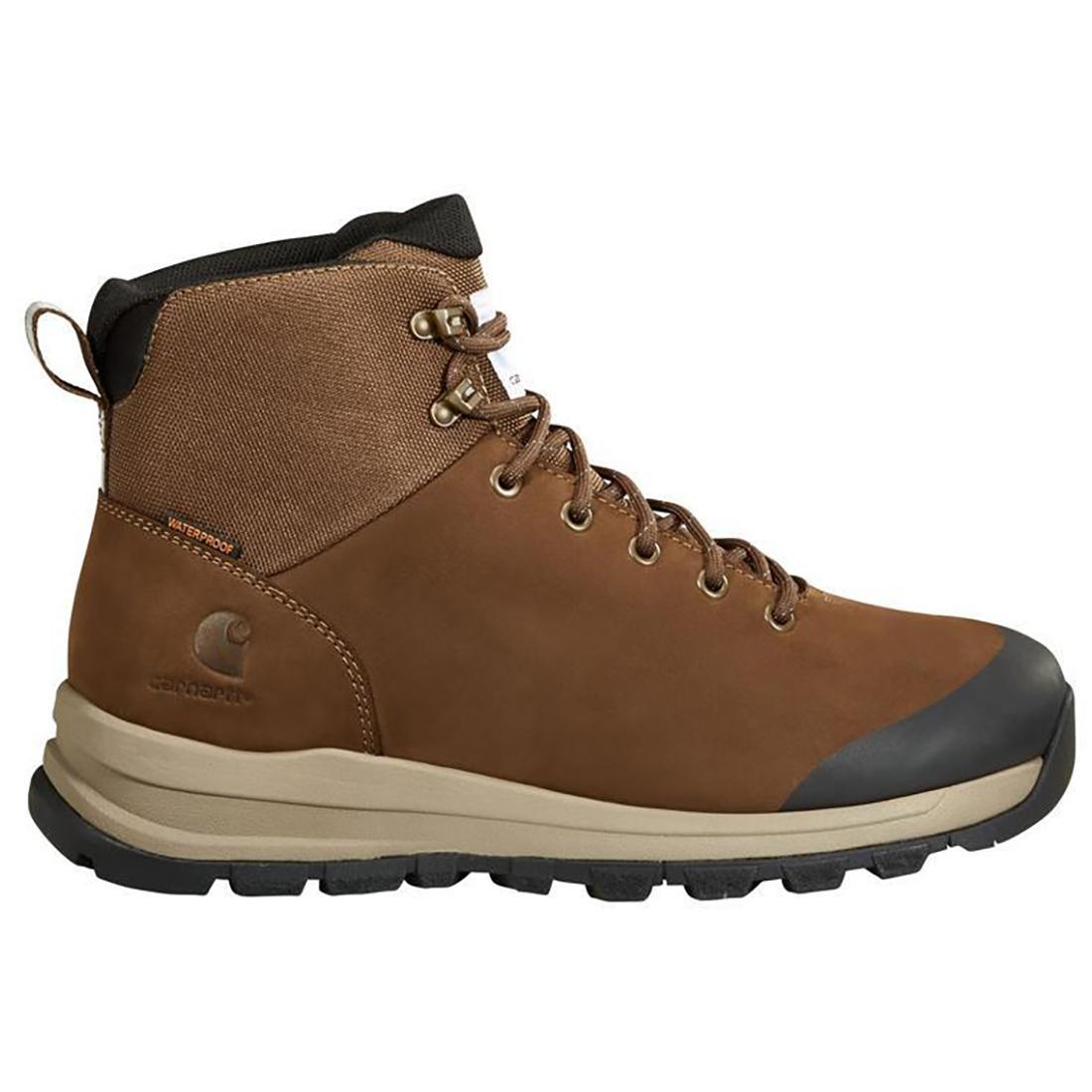 Carhartt 5" Outdoor Waterproof Soft Toe Boot Dark Brown Profile View
