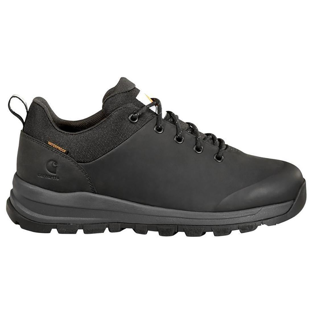 Carhartt 3" Outdoor Soft-Toe Waterproof Shoe Black Profile View