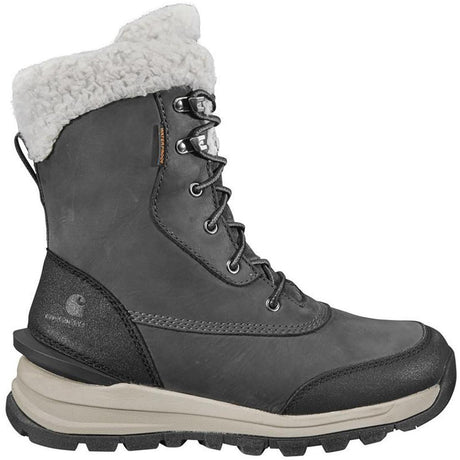 Carhartt 8" Women's Pellston Waterproof Insulated Winter Soft Toe Boot Dark Grey Profile View