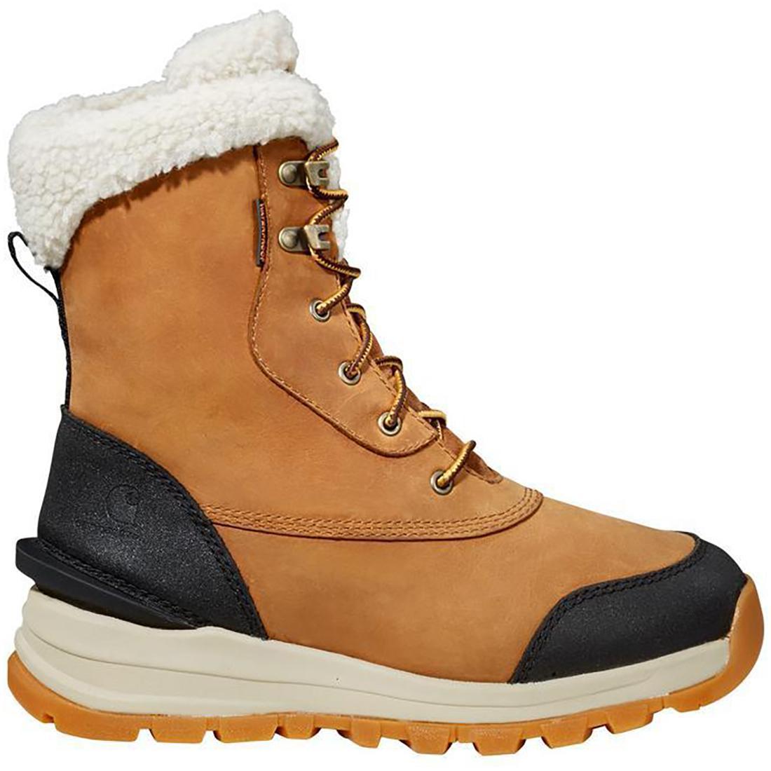 Carhartt 8" Women's Pellston Waterproof Insulated Winter Soft Toe Boot Light Brown Profile View