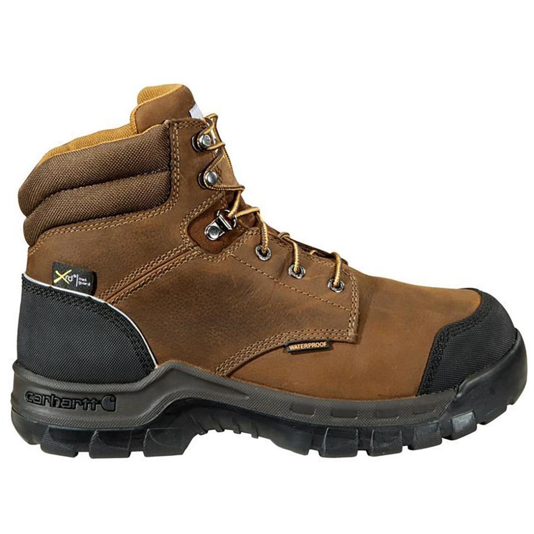 Carhartt 6" Rugged Flex Waterproof MG Composite Toe Work Boot Brown Profile View