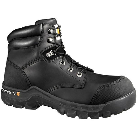 Carhartt 6" Rugged Flex Waterproof PR Composite Toe Work Boot Black Profile View