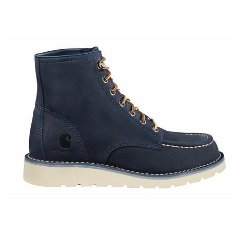 Carhartt 6" Women's Moc Toe Wedge Soft Toe Boot Navy Profile View