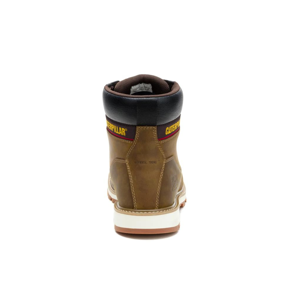 Caterpillar Men's 247 6-Inch Steel Toe Boot Pyramid - Heel View