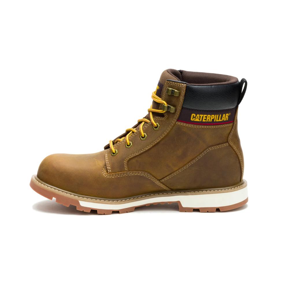 Caterpillar Men's 247 6-Inch Steel Toe Boot Pyramid - Medial View