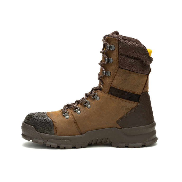 Caterpillar Accomplice X 8 Inch Steel-Toe Waterproof Work Boot Brown P91642 Image View
