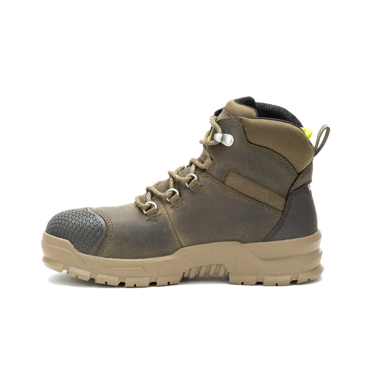 Caterpillar Accomplice X Women’s Steel-Toe Waterproof Work Boot Green P91631 Side Image