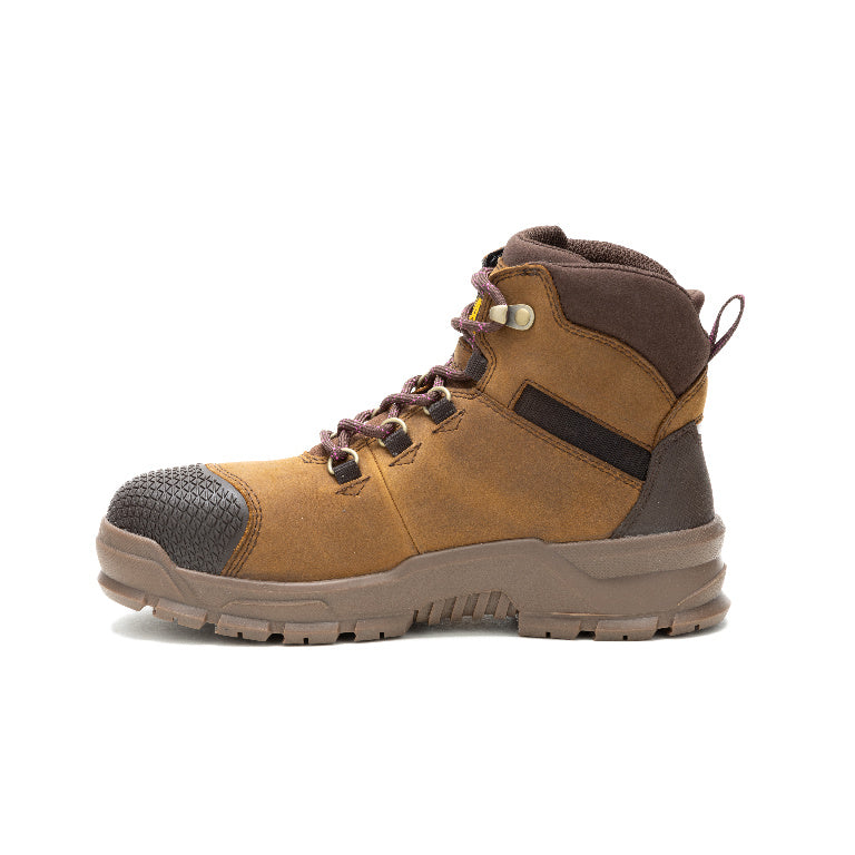 Caterpillar Accomplice X Women’s Steel-Toe Waterproof Work Boot Tan P91632 Side Image