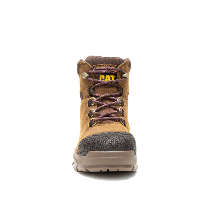 Caterpillar Accomplice X Women’s Steel-Toe Waterproof Work Boot Tan P91632 Front Image